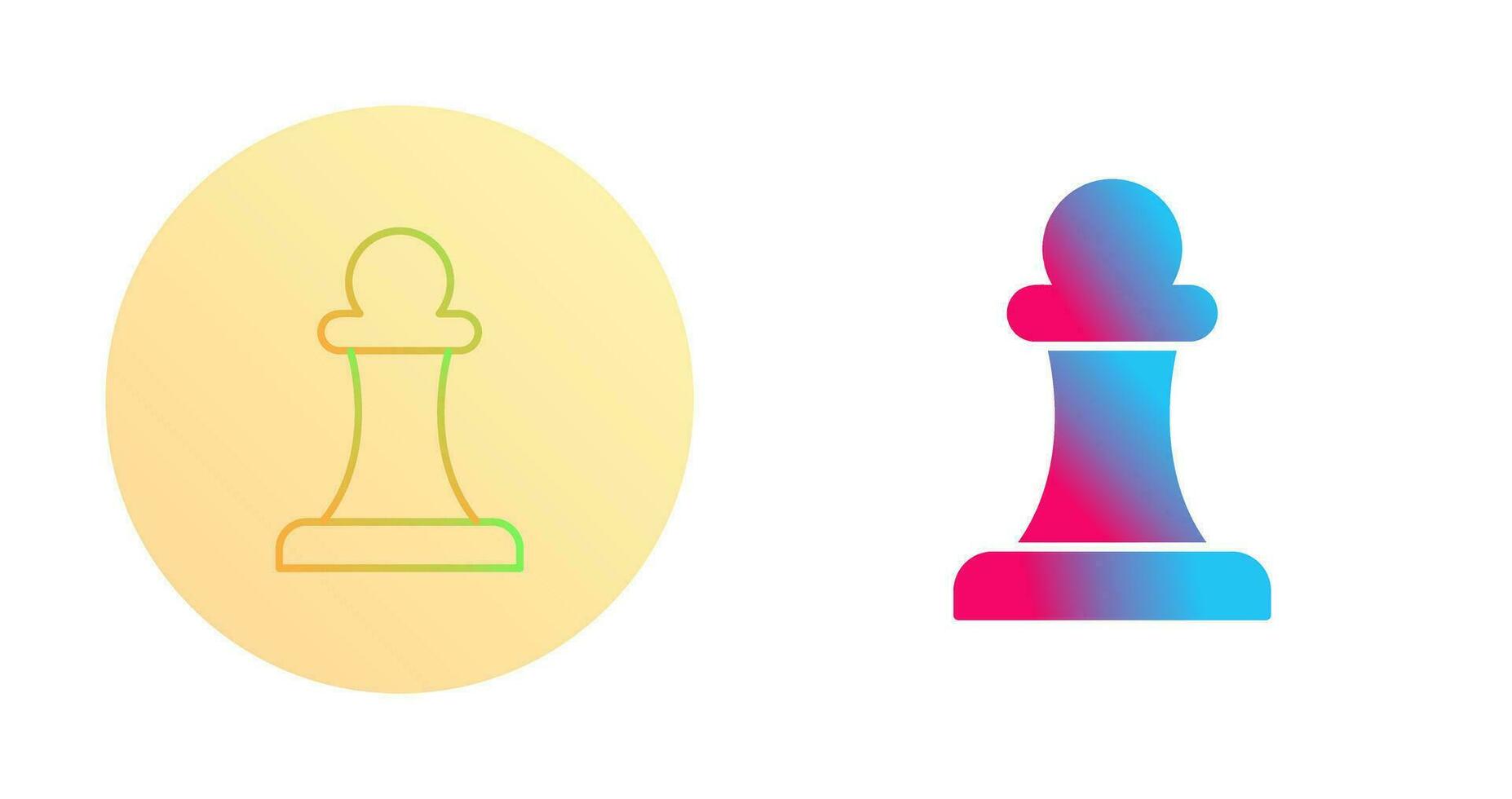 Unique Pawn Vector Icon