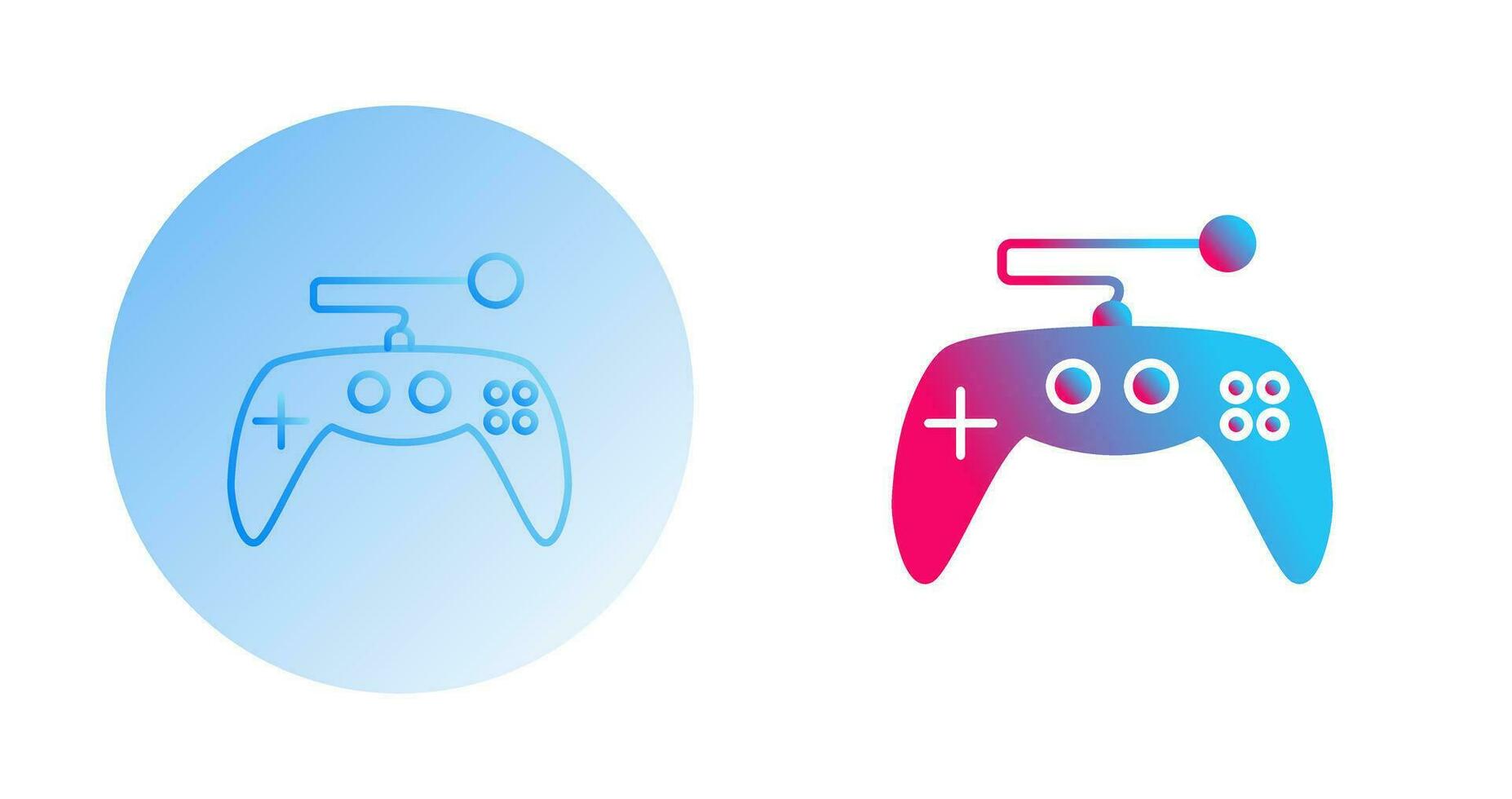 icono de vector de control de juego único