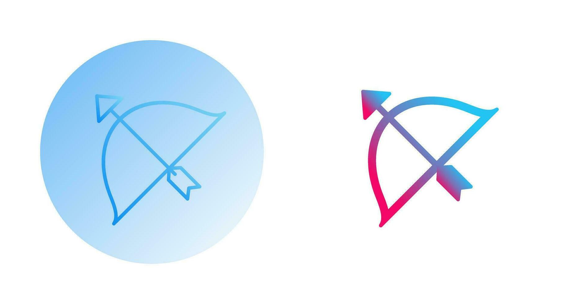 Unique Archery Vector Icon