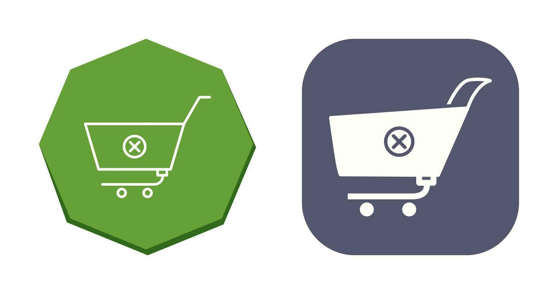 Unique Cancel Order Vector Icon