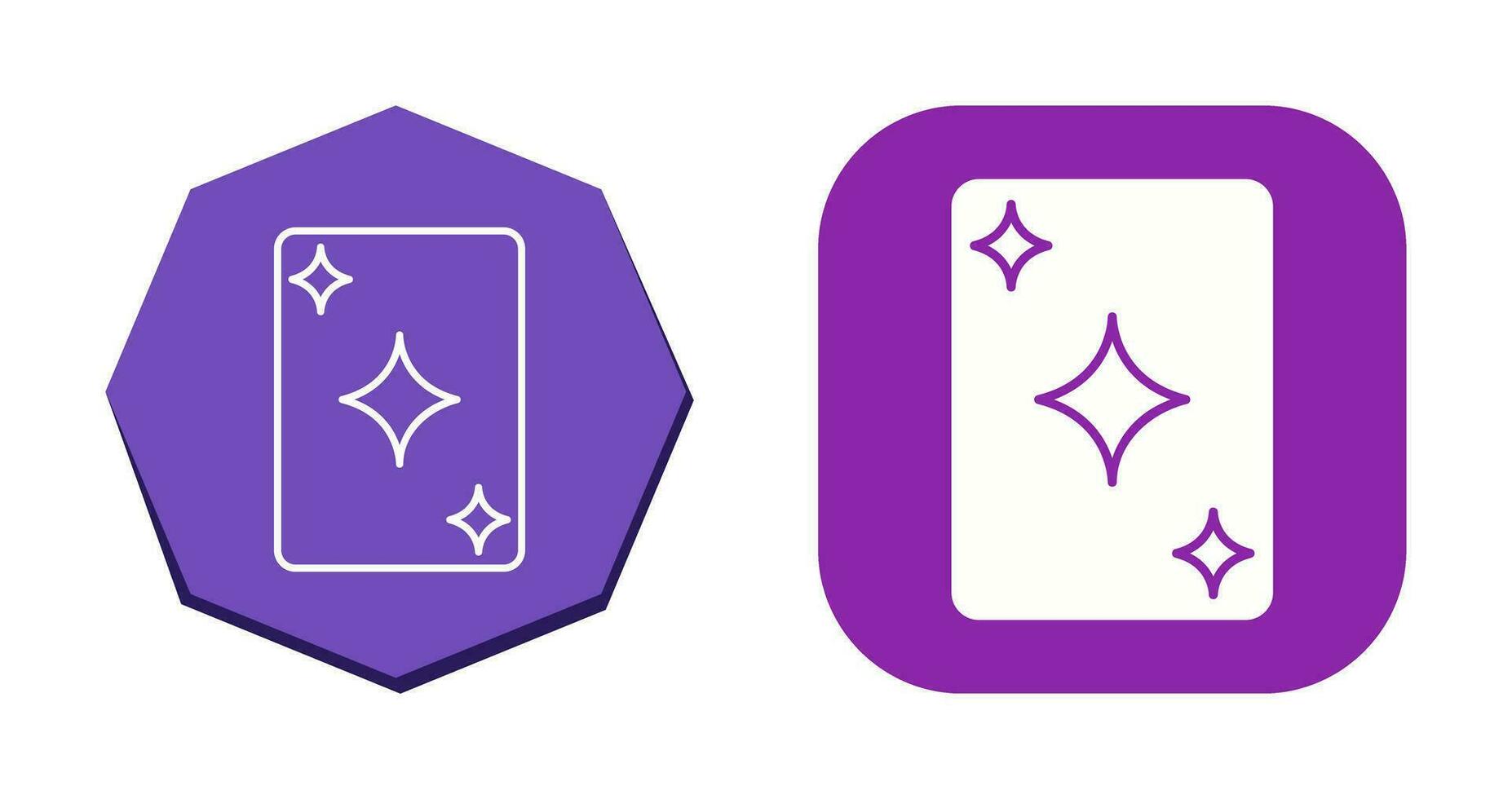 Unique Card Vector Icon