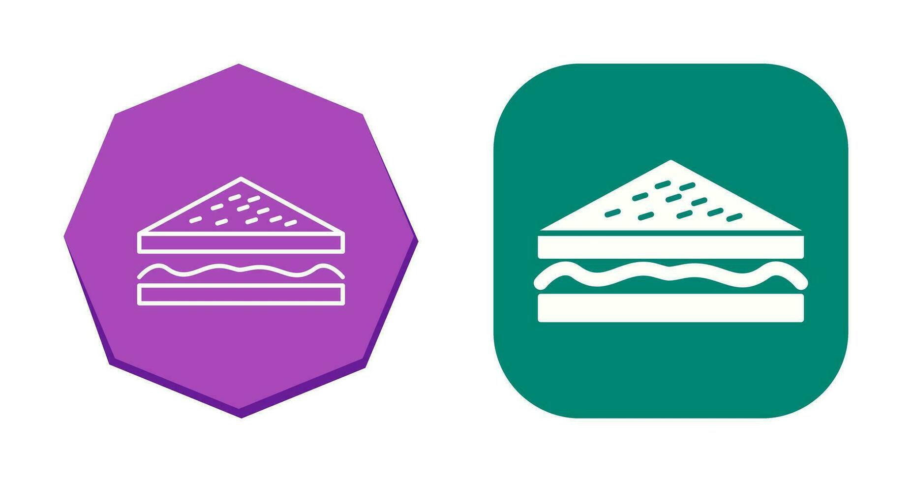 Unique Sandwich Vector Icon