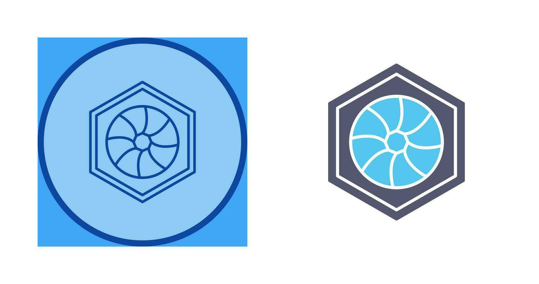 Unique Hexagonal Diaphram Vector Icon