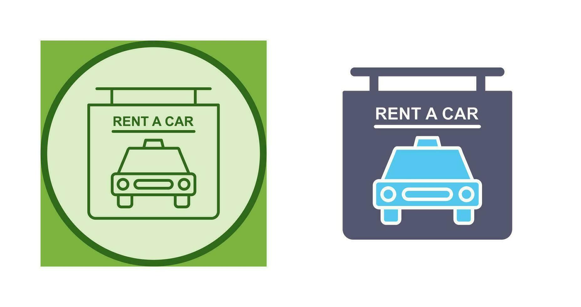 Rent a Car Vector Icon
