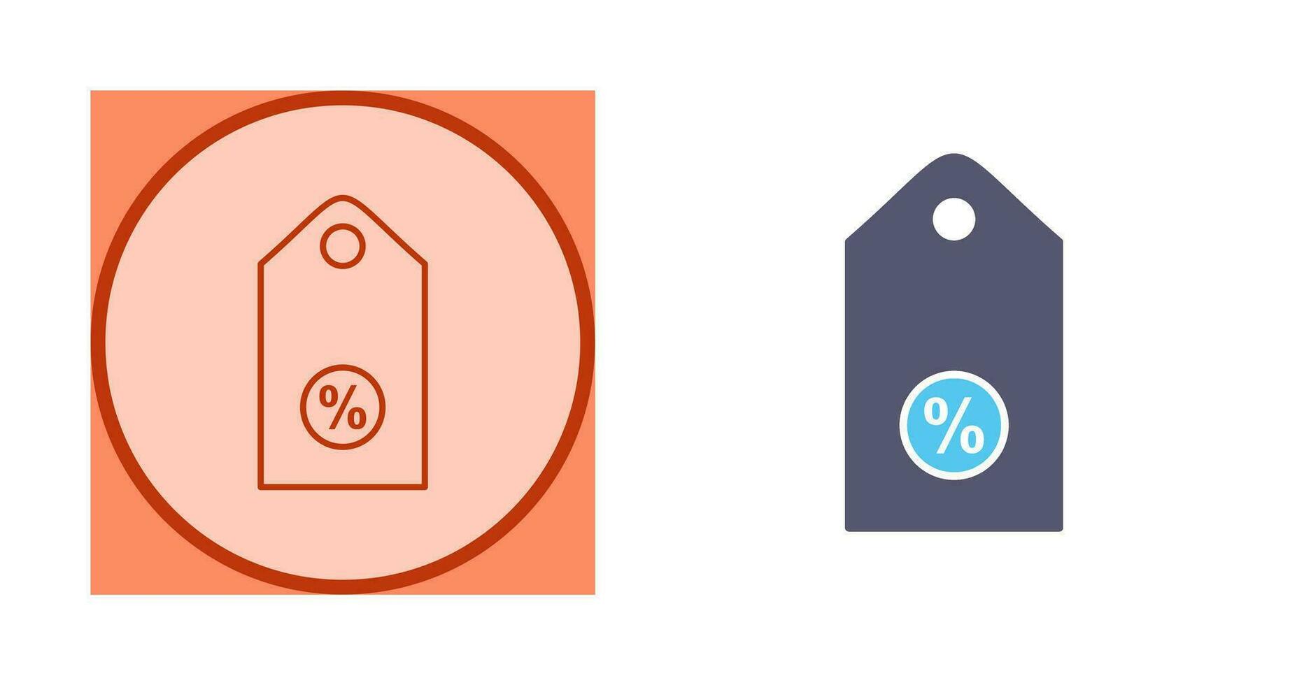 Unique Discount Tag II Vector Icon