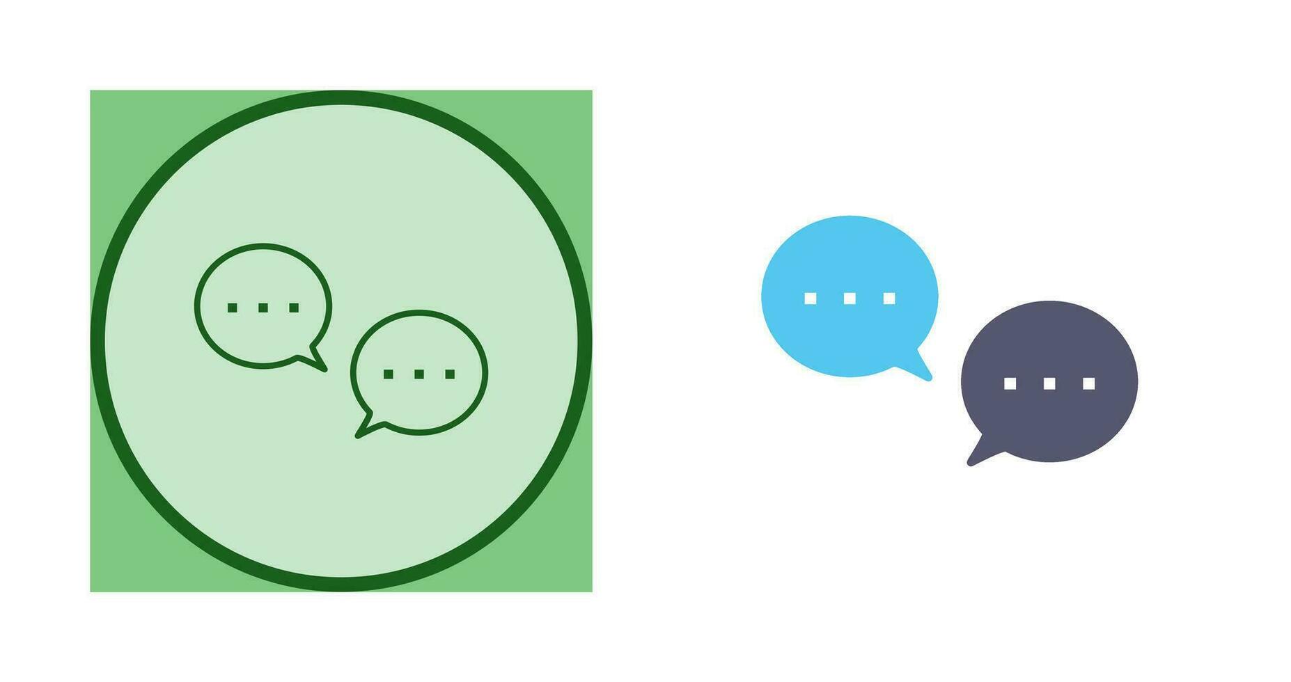 Unique Conversation Bubbles Vector Icon