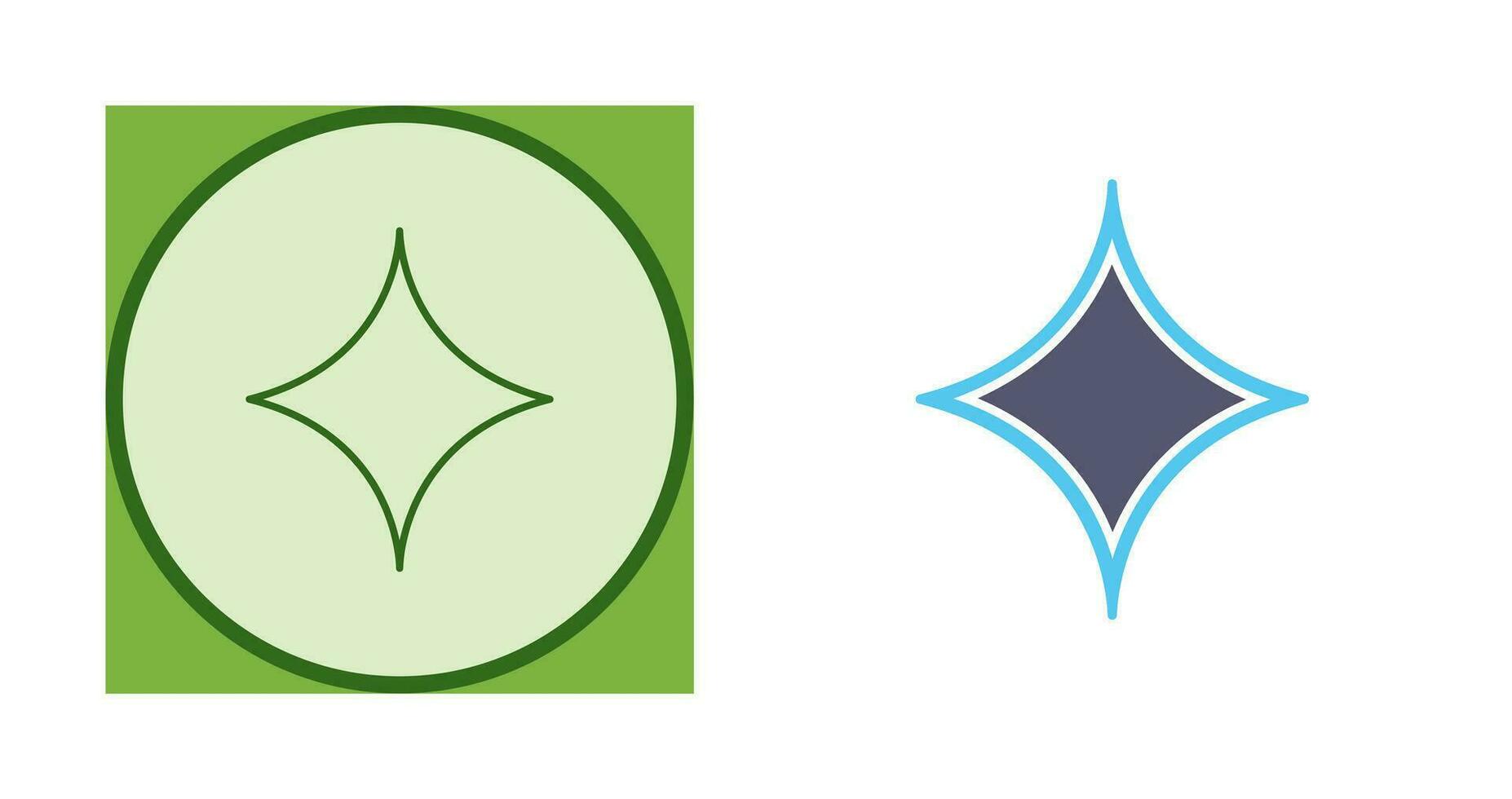 Unique Diamond Vector Icon