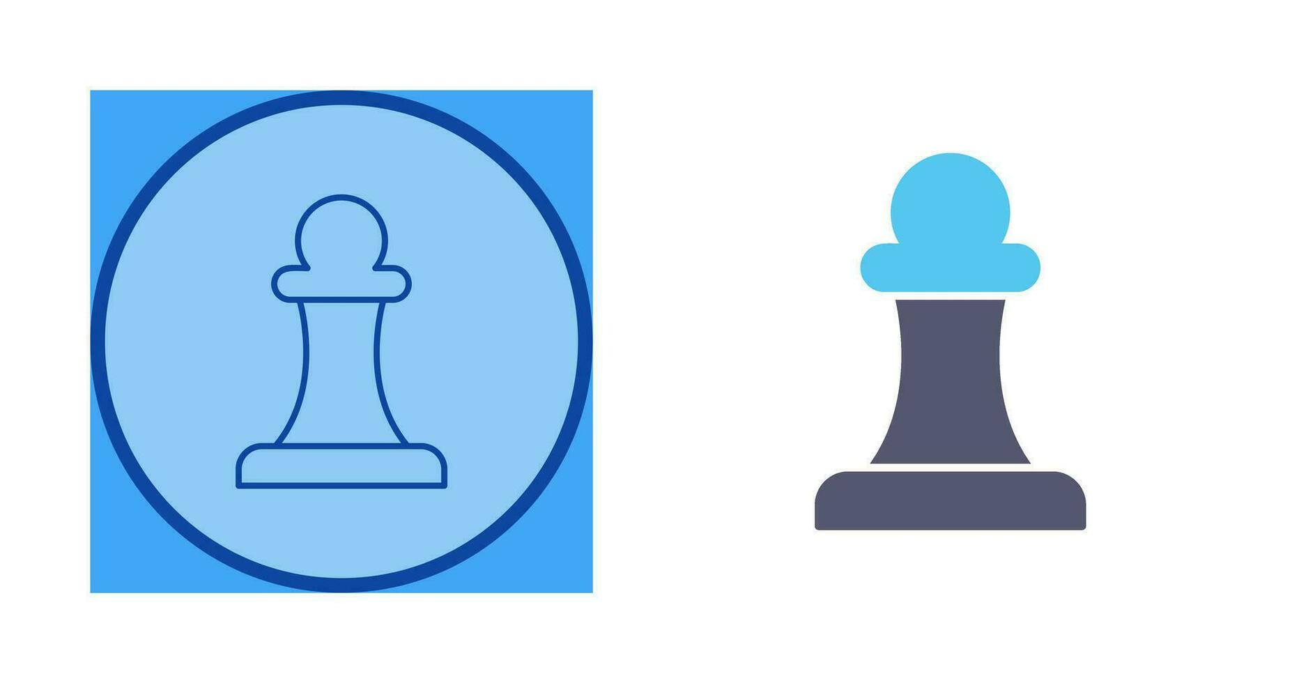 Unique Pawn Vector Icon