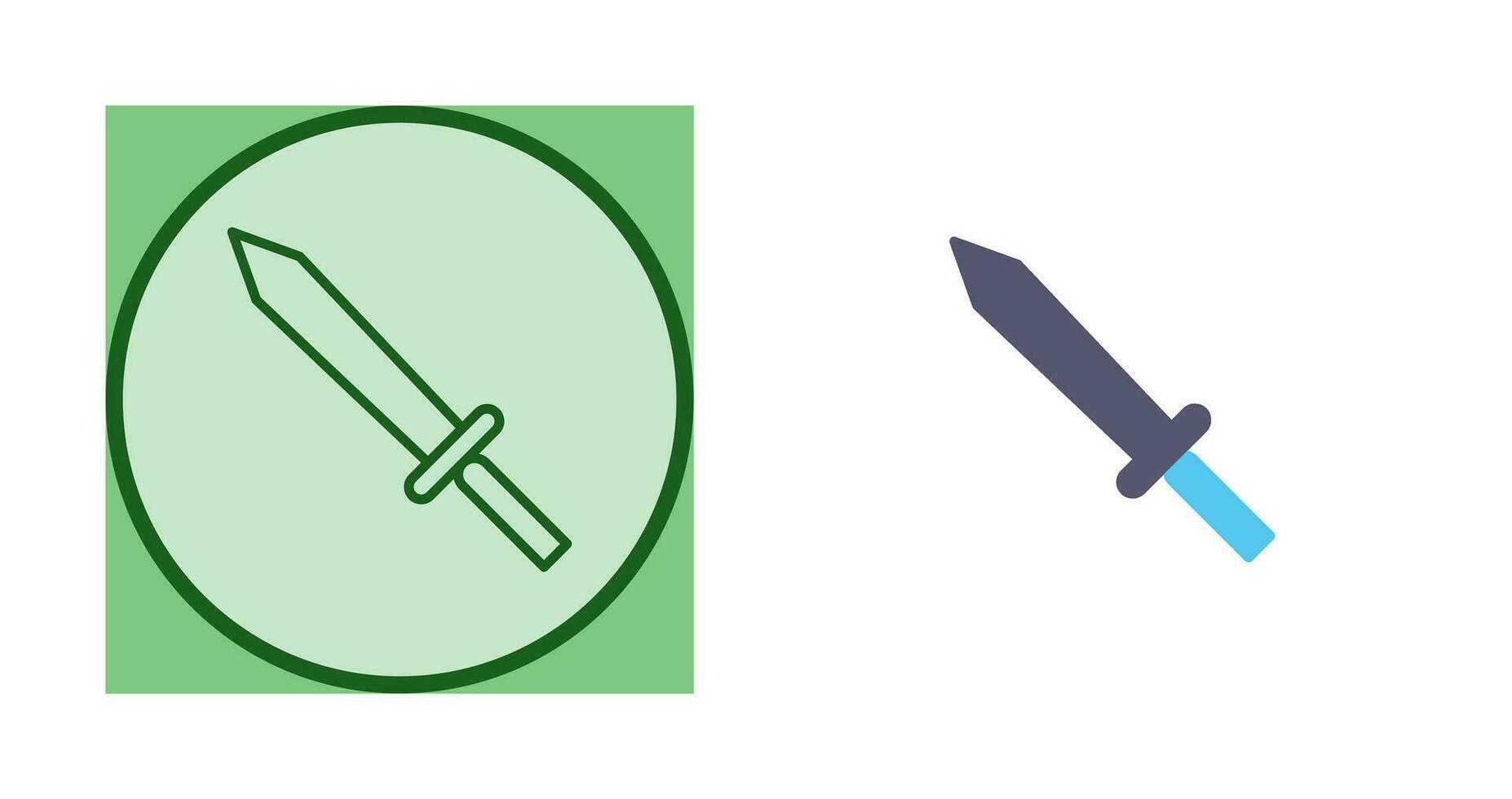 Unique Sword Vector Icon