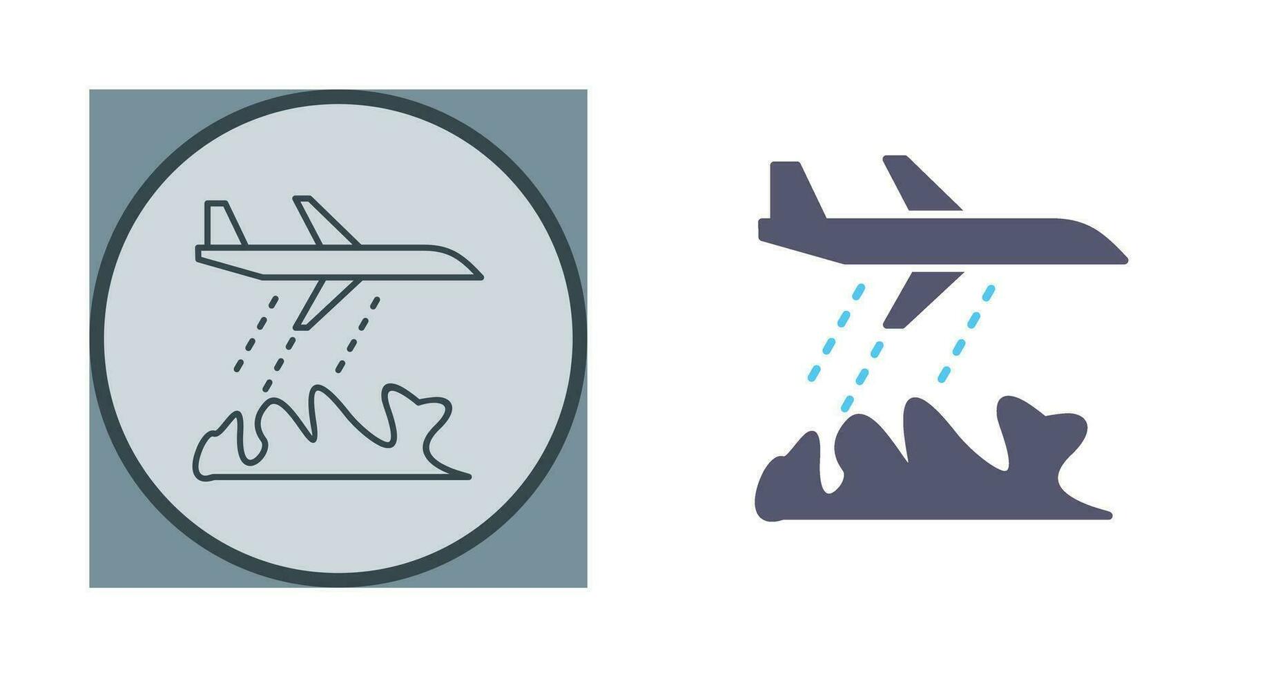 Unique Firefighter Plane Vector Icon