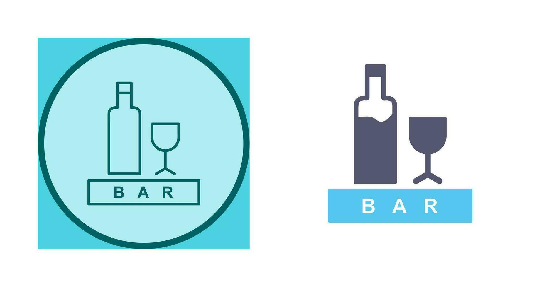 Unique Bar Sign Vector Icon