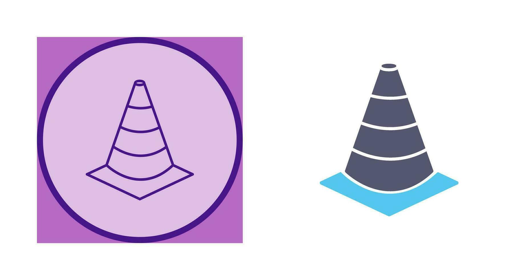 Unique Cone Vector Icon