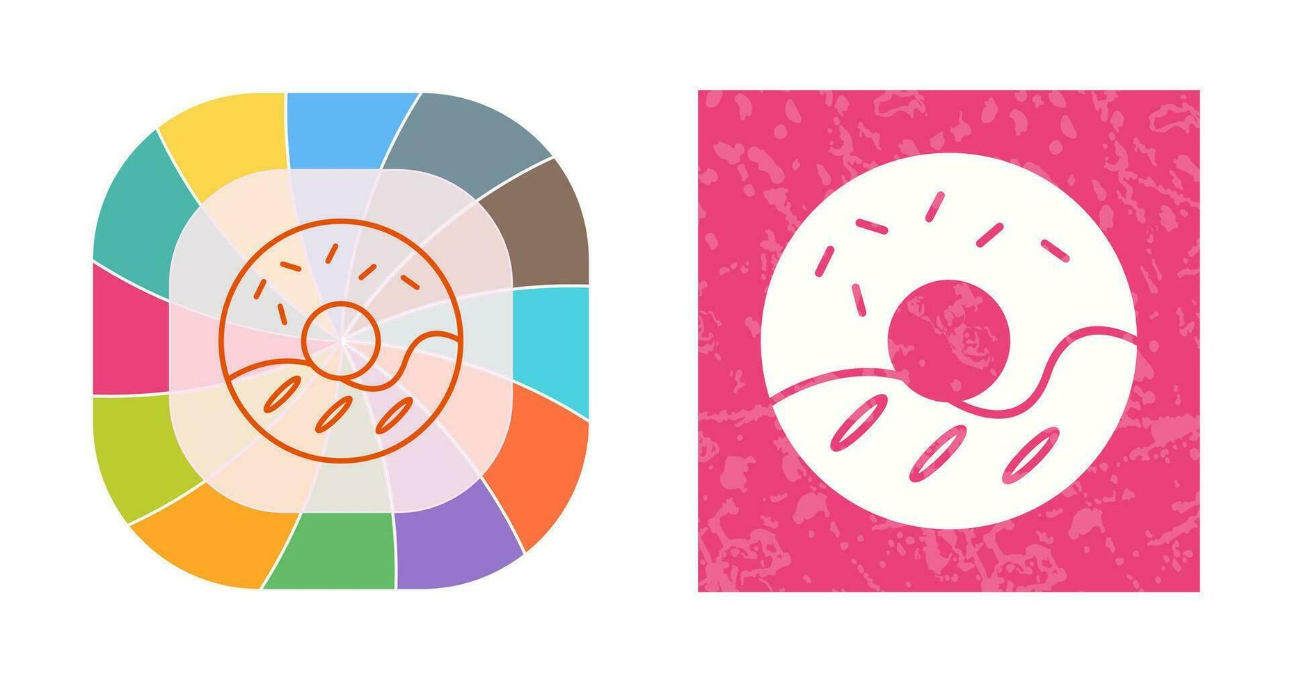 Cream Doughnut Vector Icon