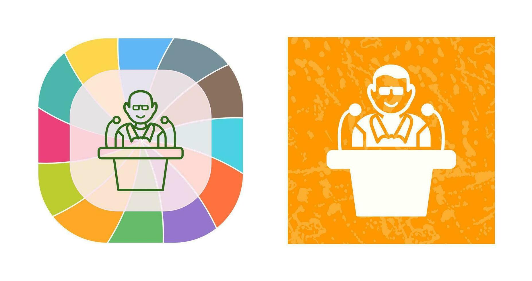 Unique Lecture Vector Icon