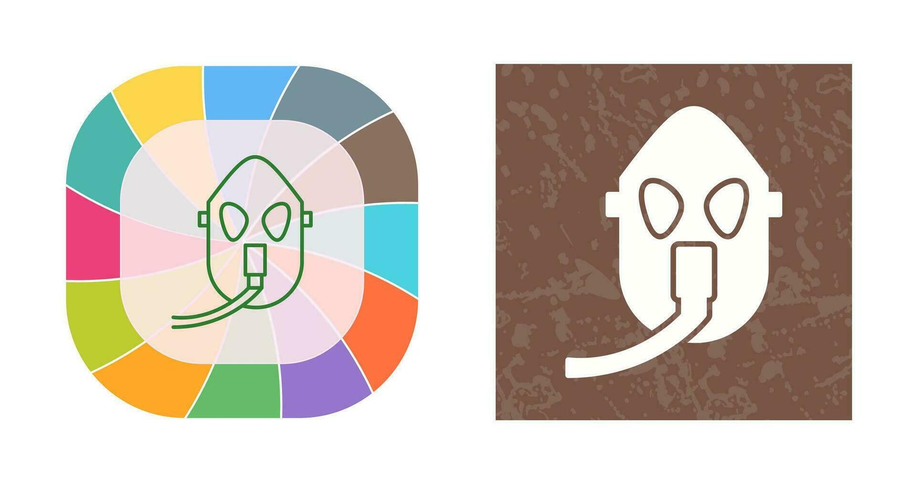 Unique Oxygen Mask Vector Icon