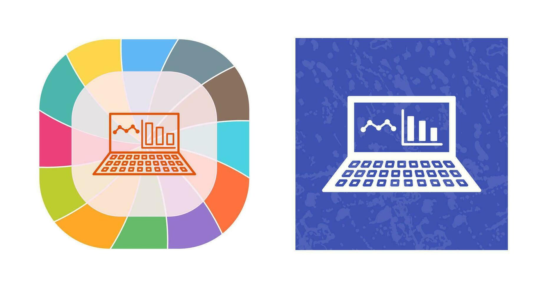 Unique Online Stats Vector Icon