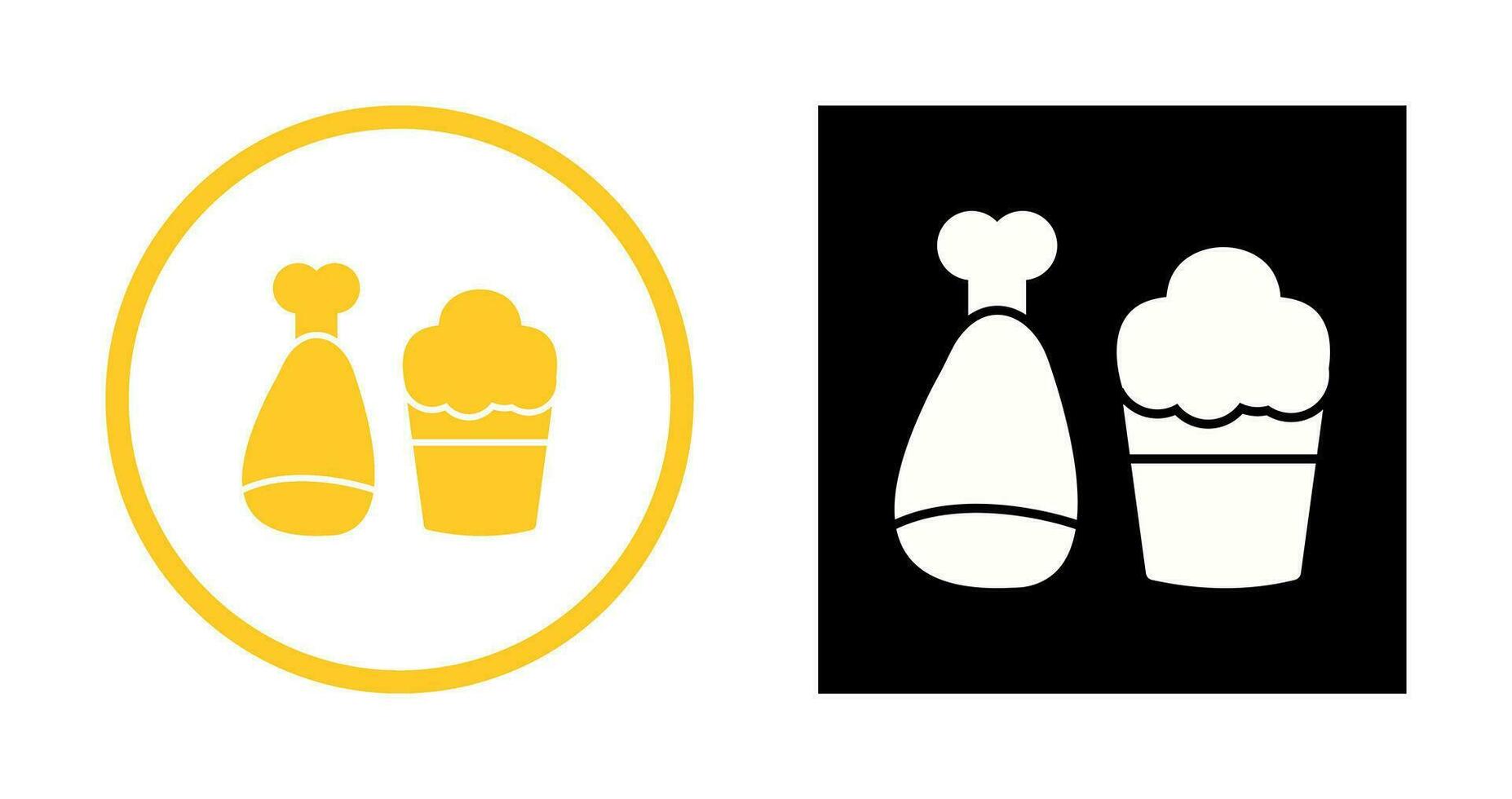 Food and Beer Vector Icon