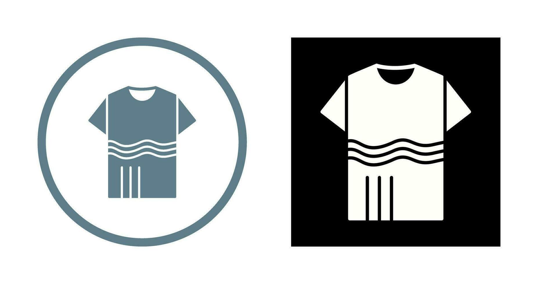 T Shirt with lines Vector Icon