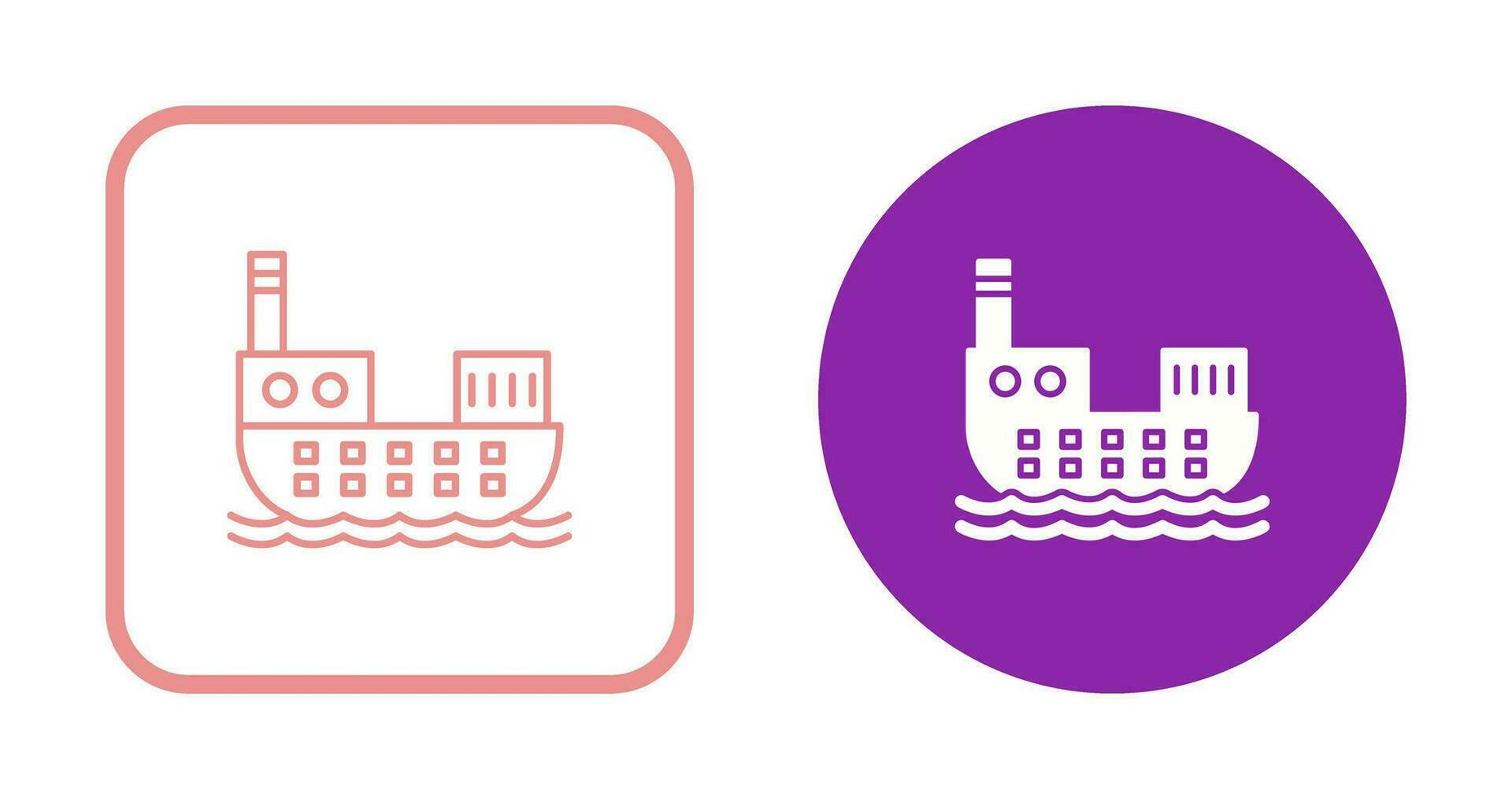 Cargo Ship Vector Icon
