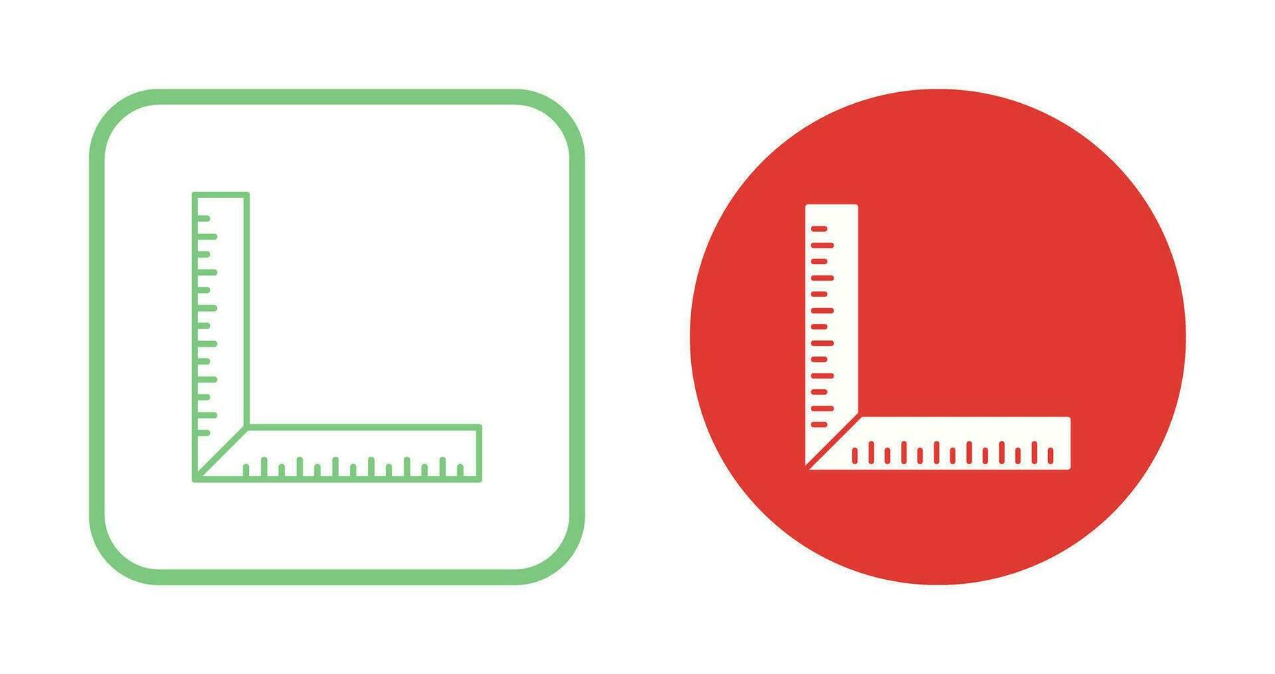 square Ruler Vector Icon
