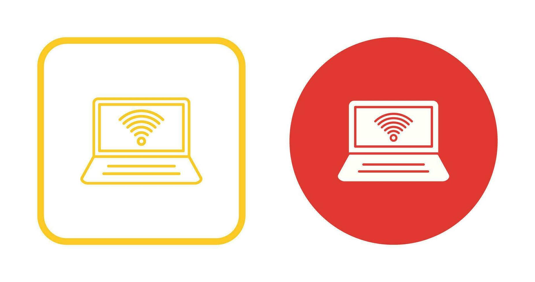 Connected Laptop Vector Icon