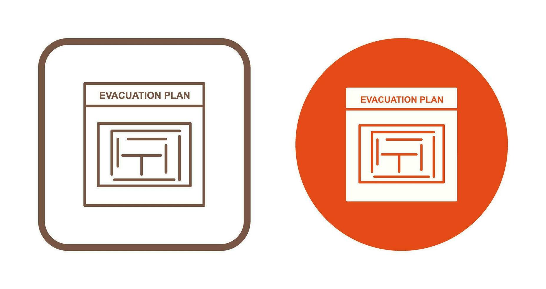 Evacuation Plan Vector Icon