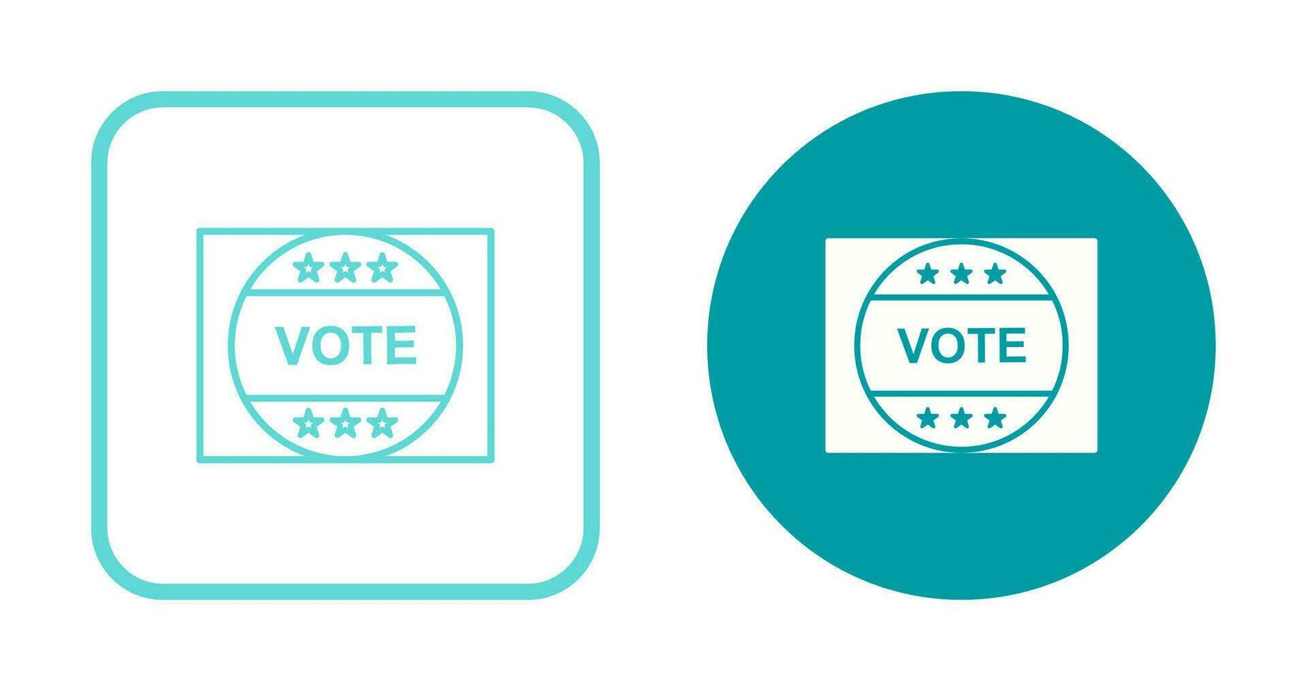 Vote Sticker Vector Icon