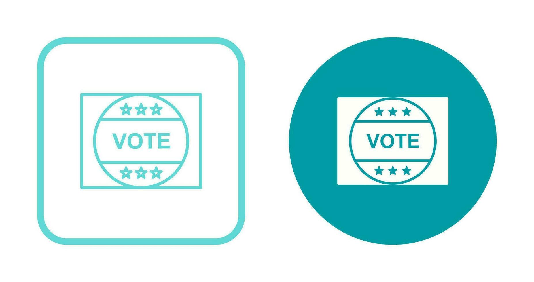 Vote Sticker Vector Icon