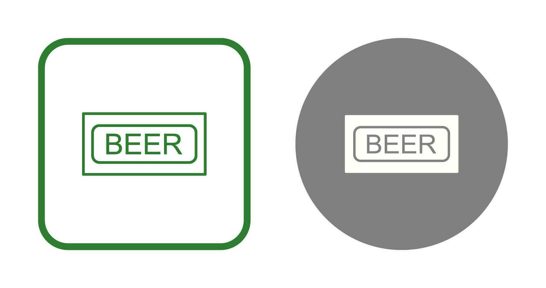 Beer Sign Vector Icon