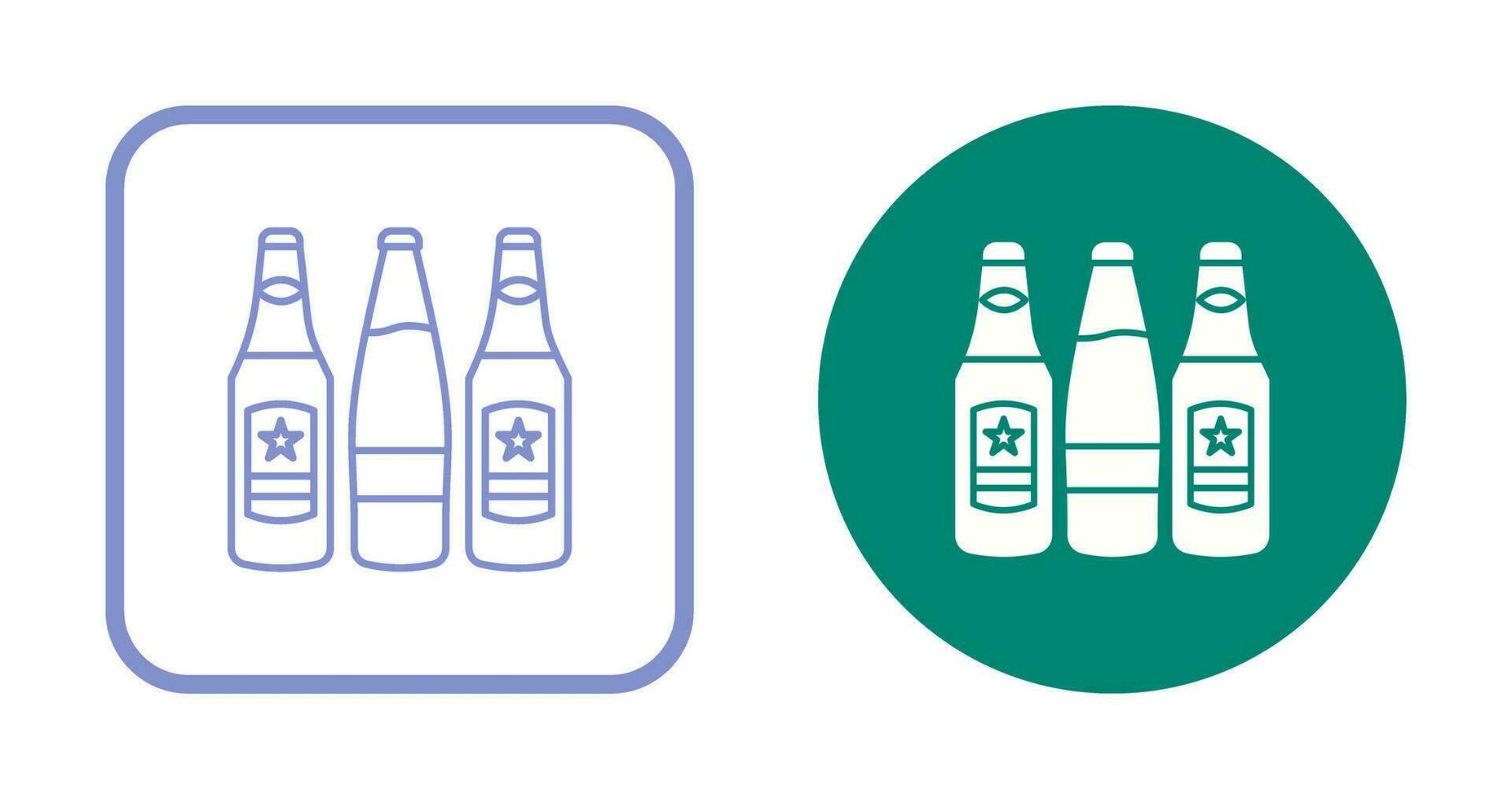 Beer Bottles Vector Icon