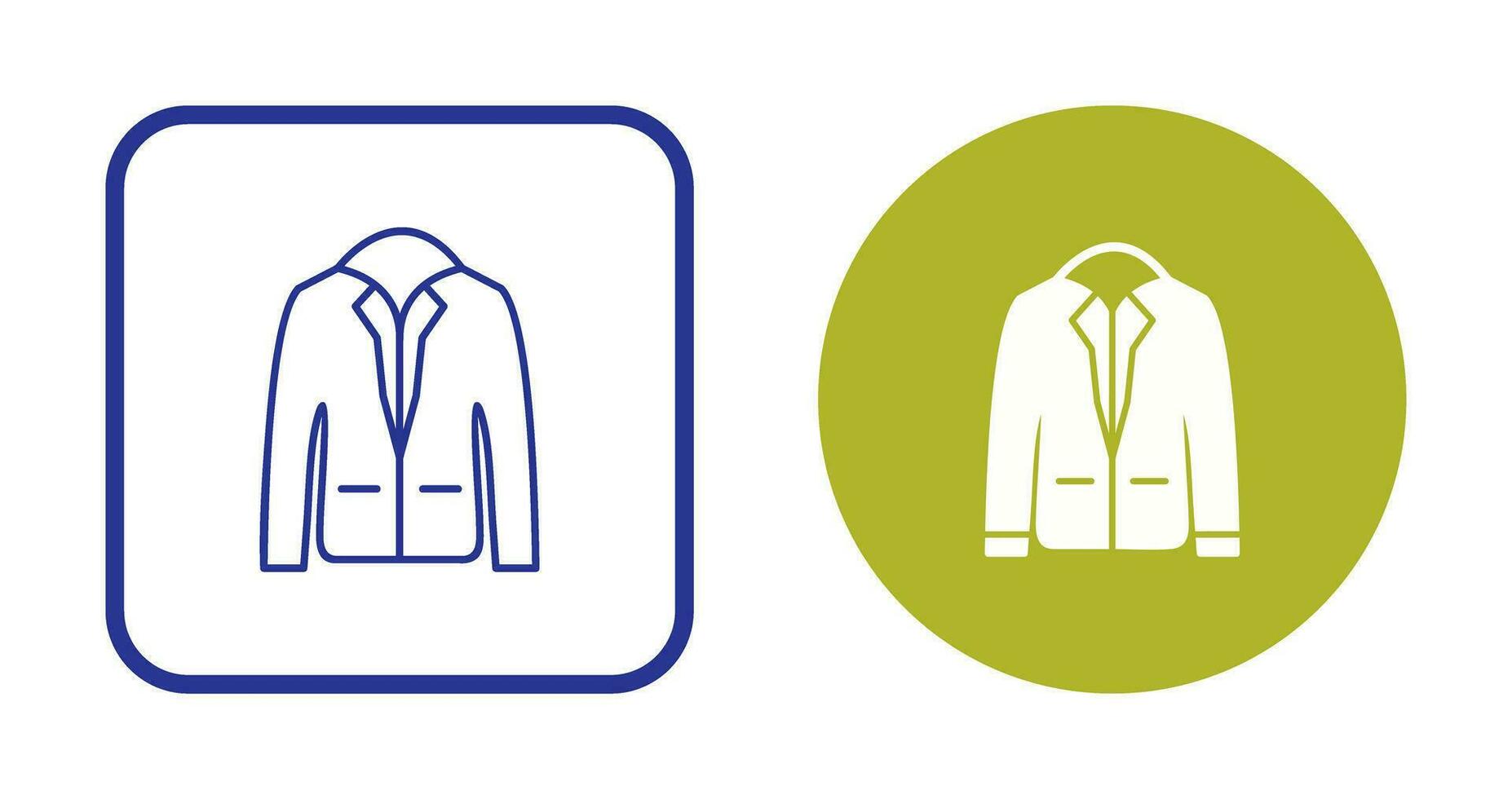 icono de vector de chaqueta elegante