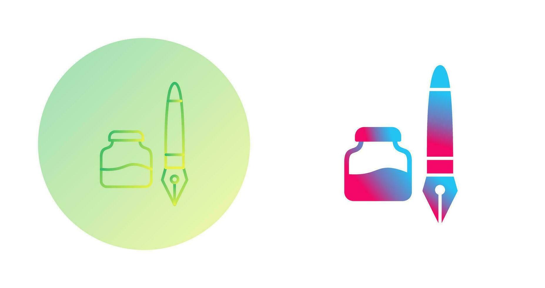 Ink and Pen Vector Icon
