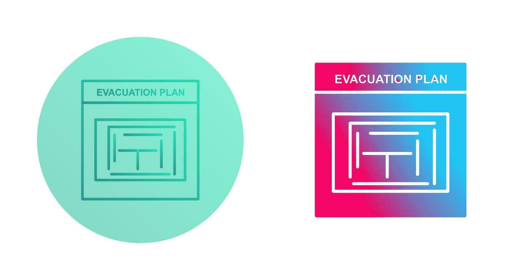 Evacuation Plan Vector Icon
