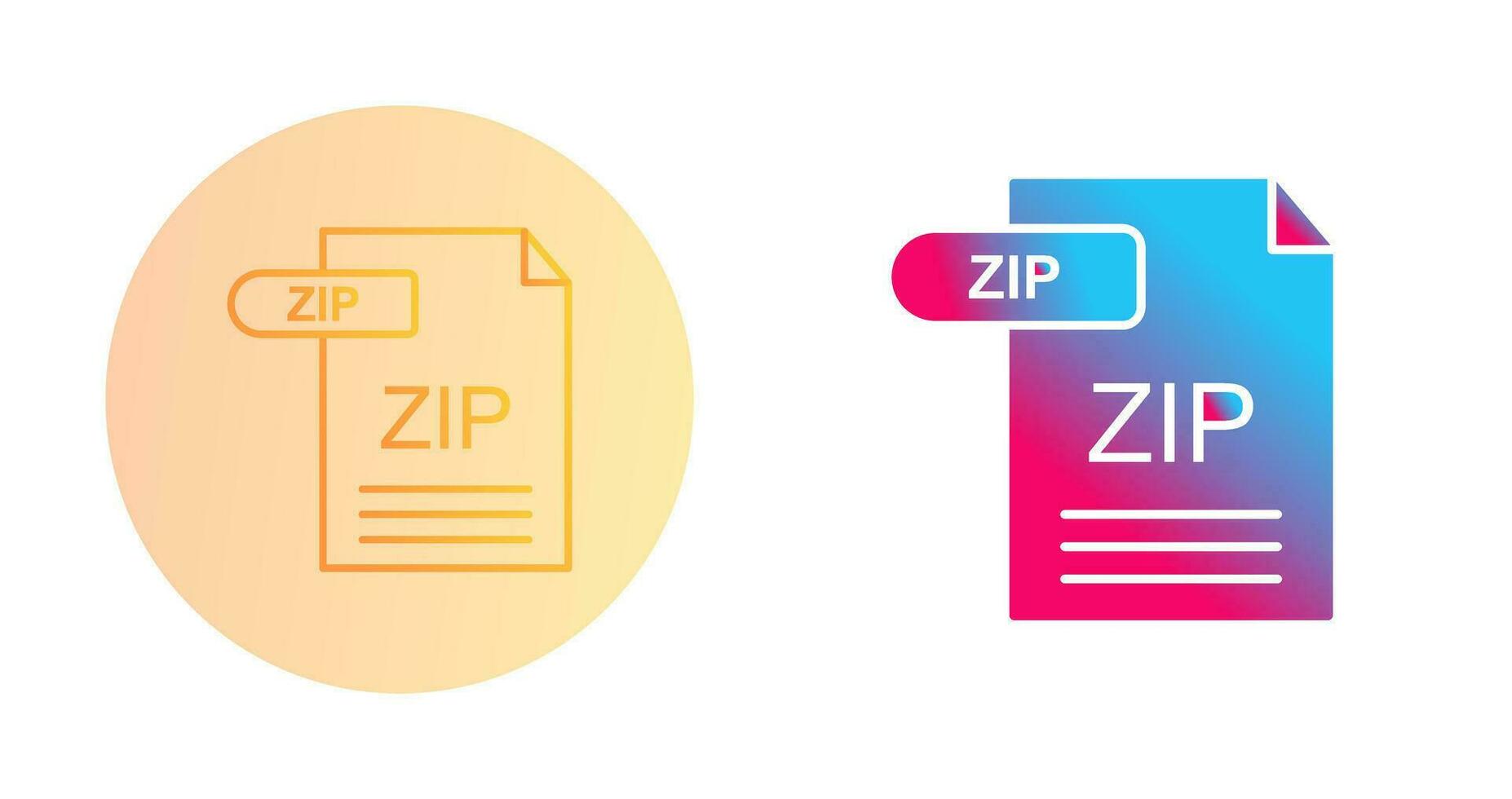 ZIP Vector Icon