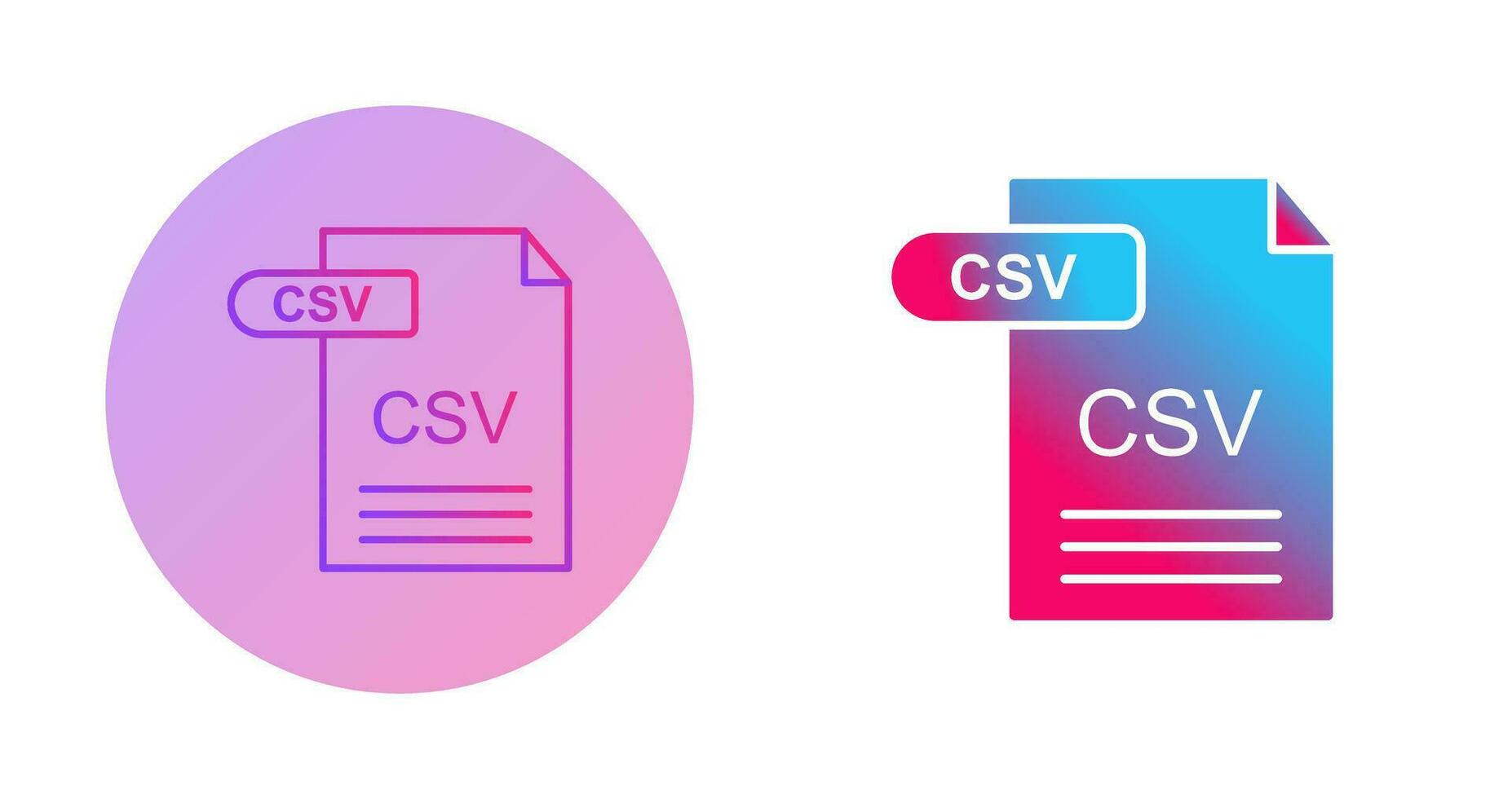 CSV Vector Icon