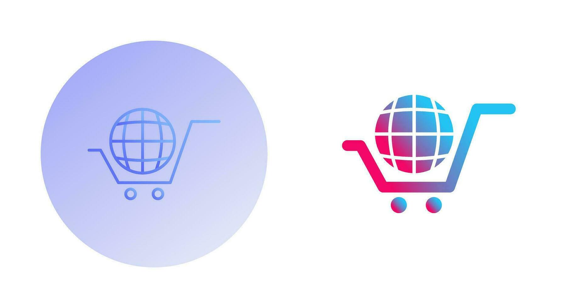 Global Shopping Vector Icon