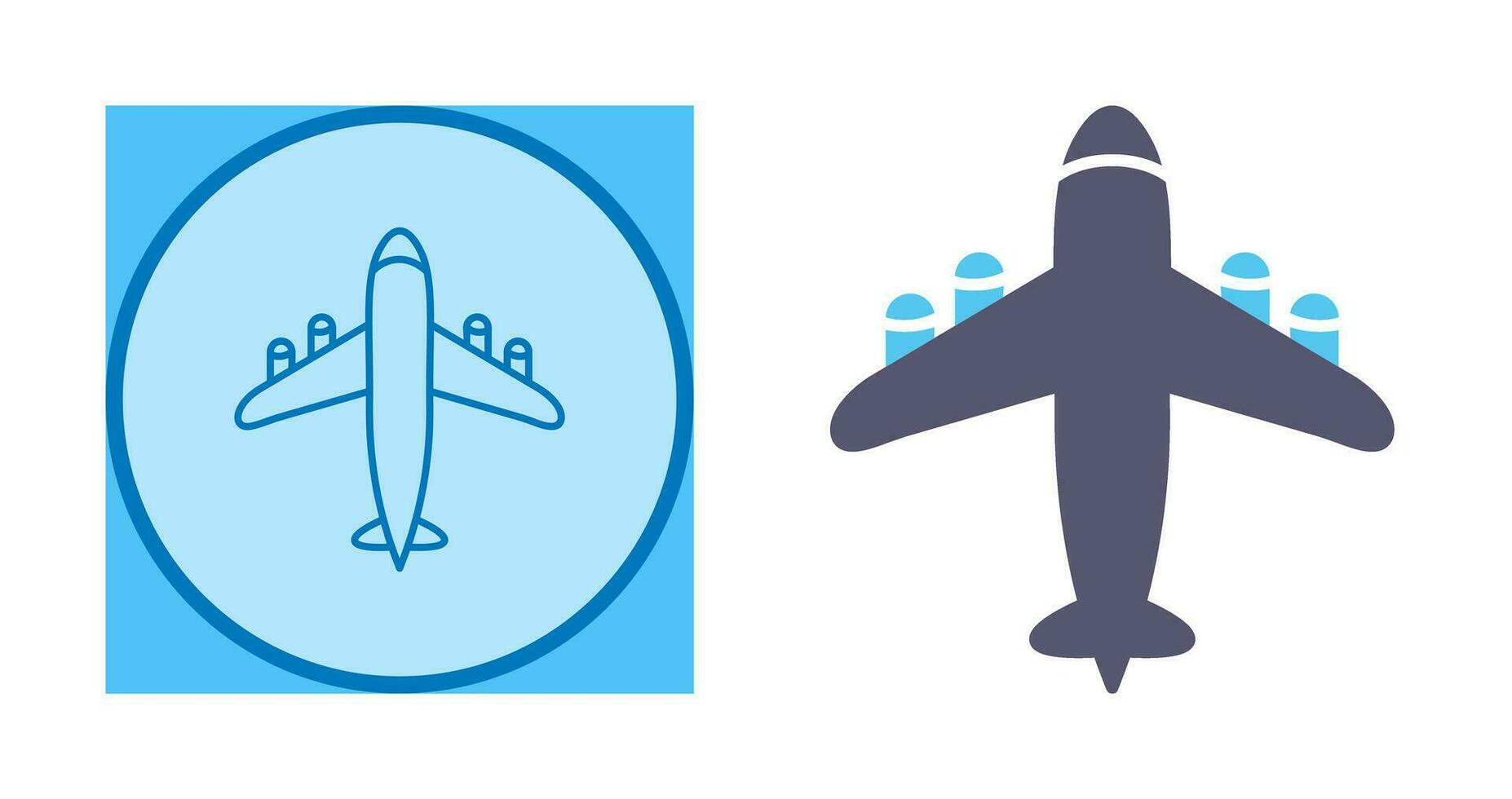 Flying Airplane Vector Icon