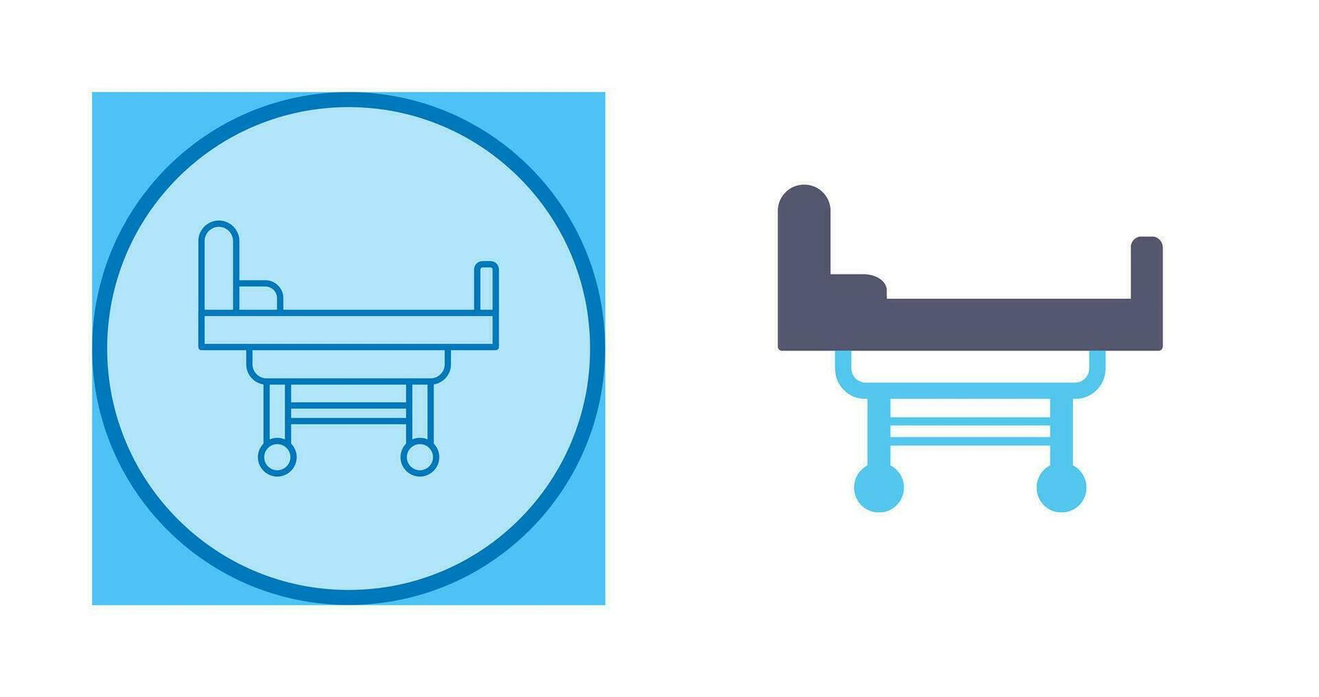 Hospital Bed Vector Icon