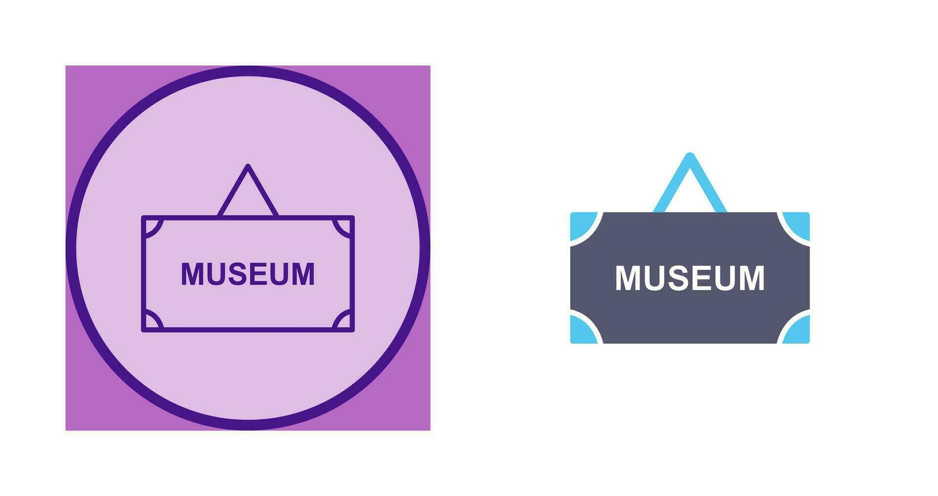 Museum Tag Vector Icon