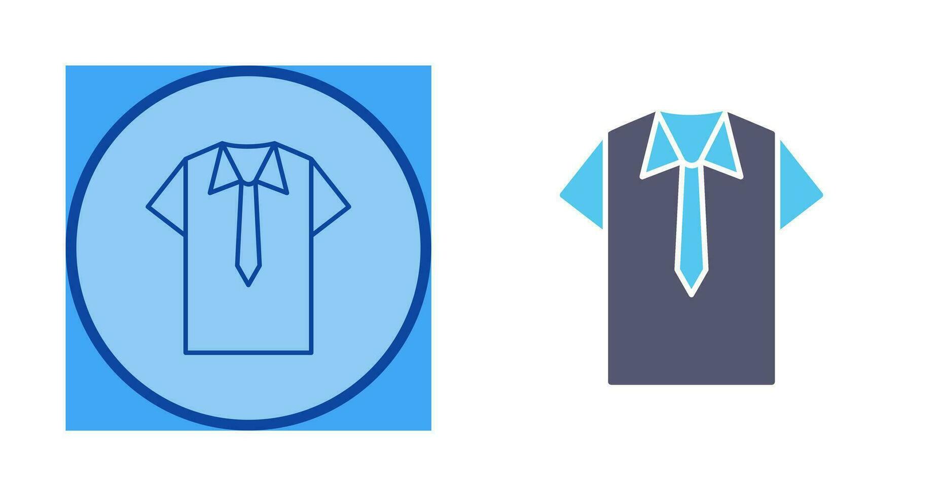 icono de vector de camisa y corbata