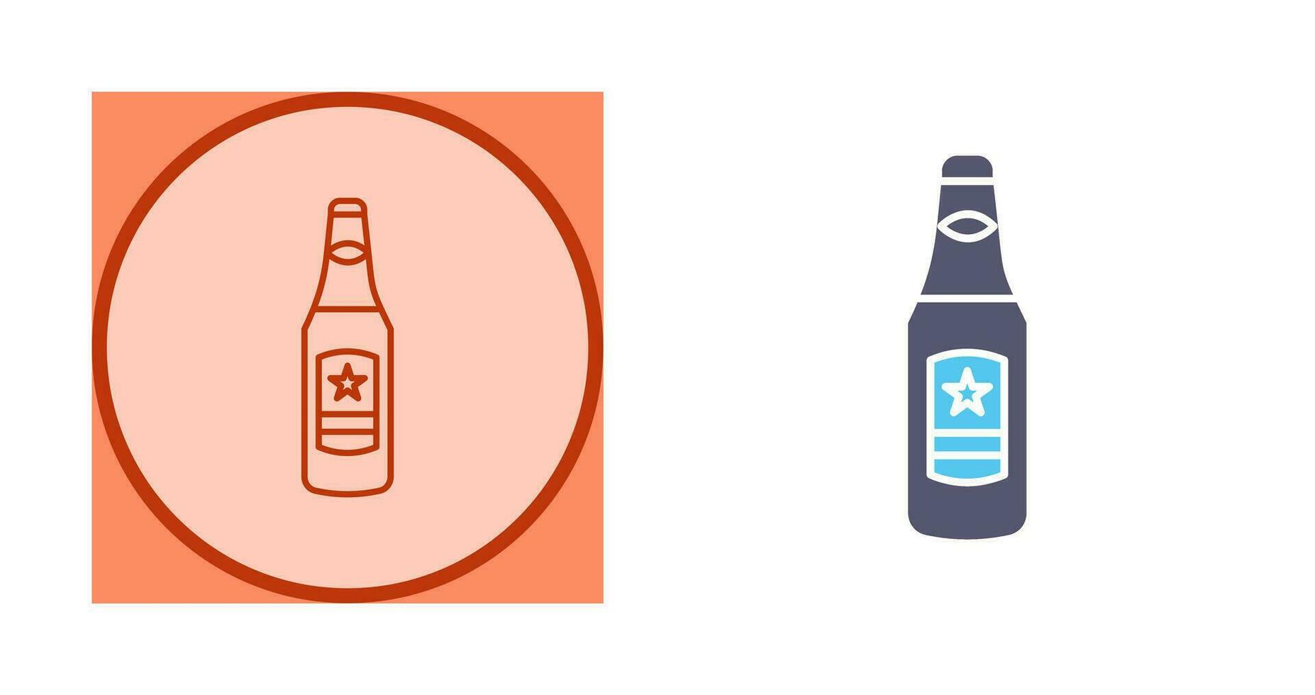 Beer Bottle Vector Icon