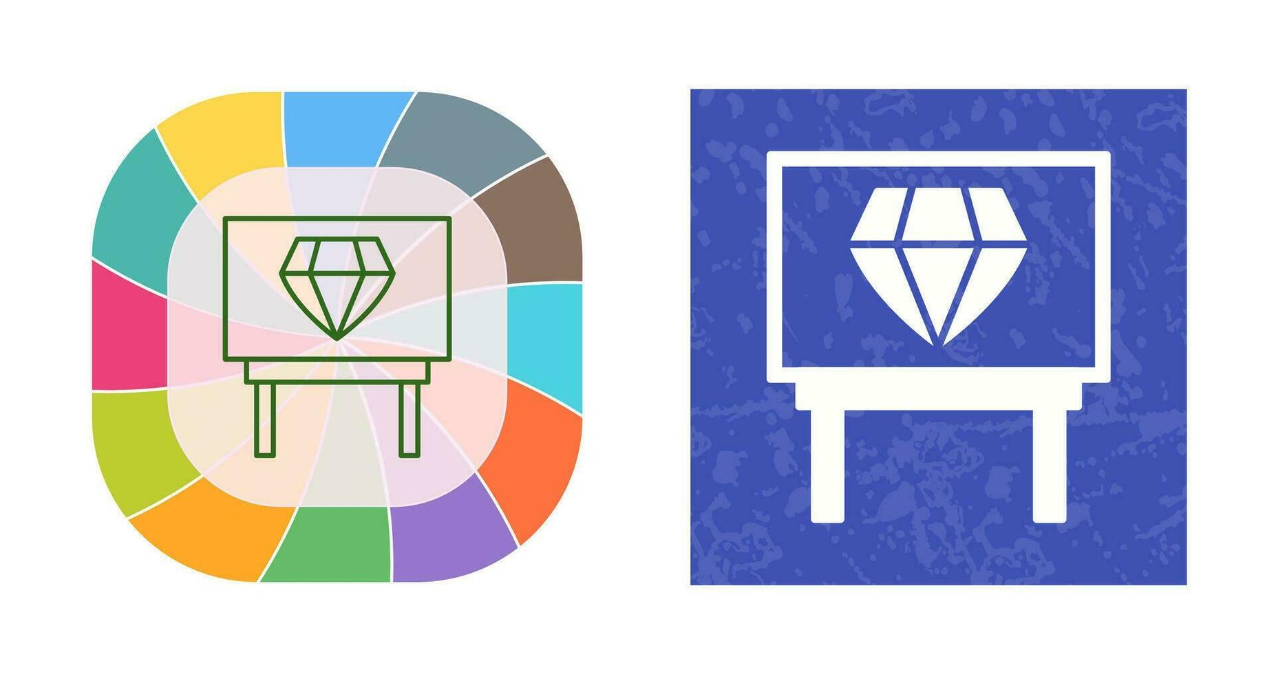 Diamond Exhibit Vector Icon