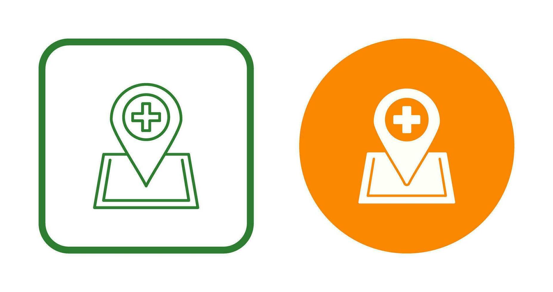 Location hospital Vector Icon