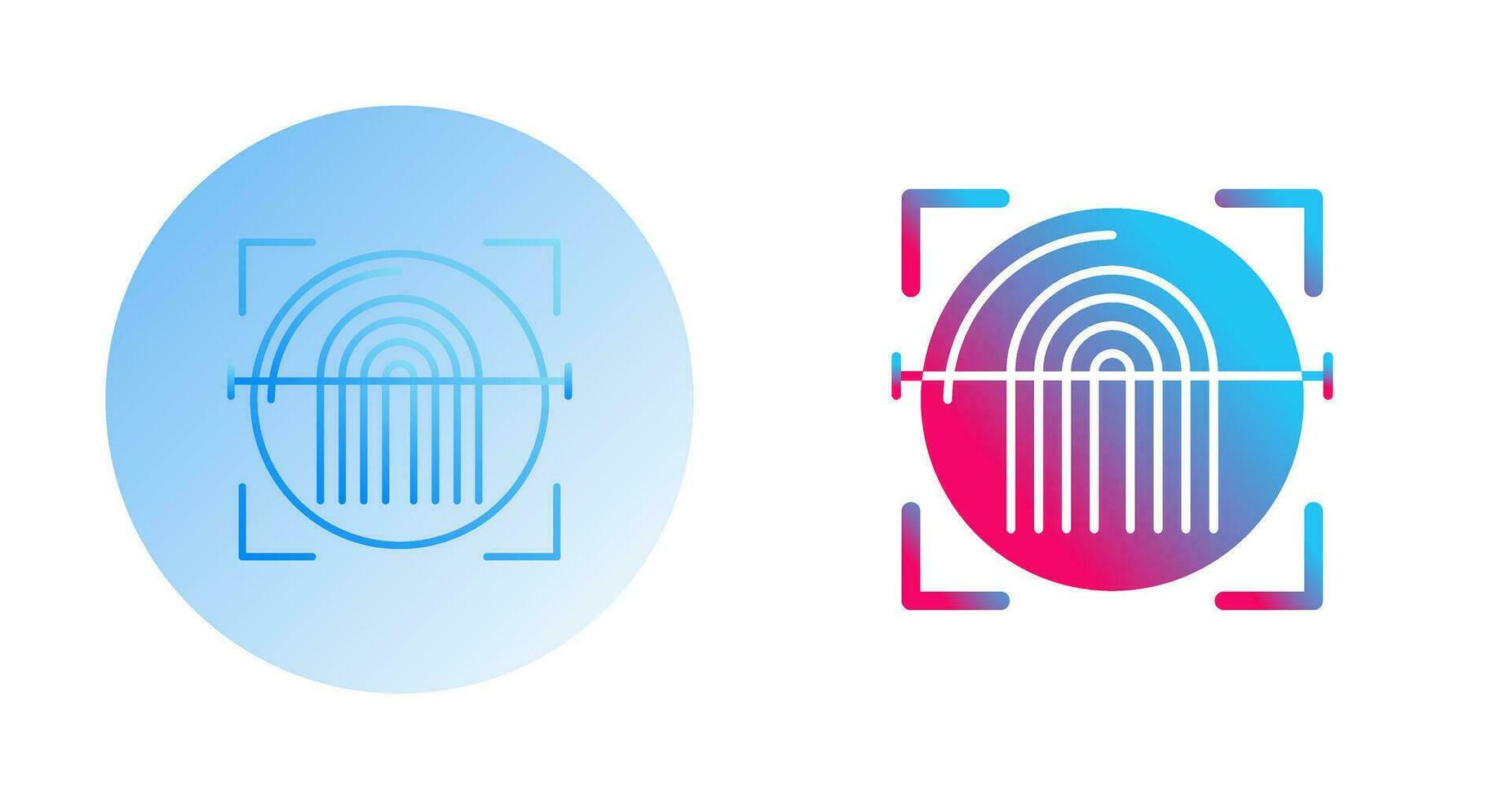 Fingerprint Scanner Vector Icon