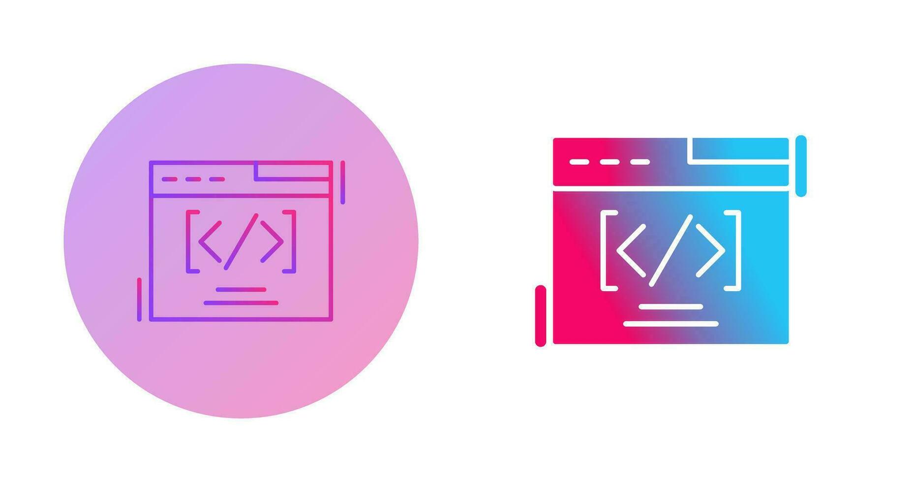 icono de vector de codificación web