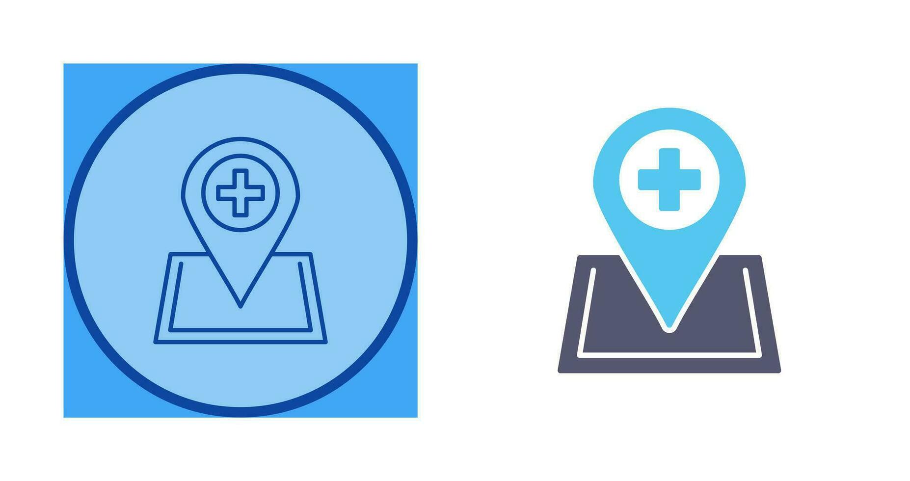 Location hospital Vector Icon