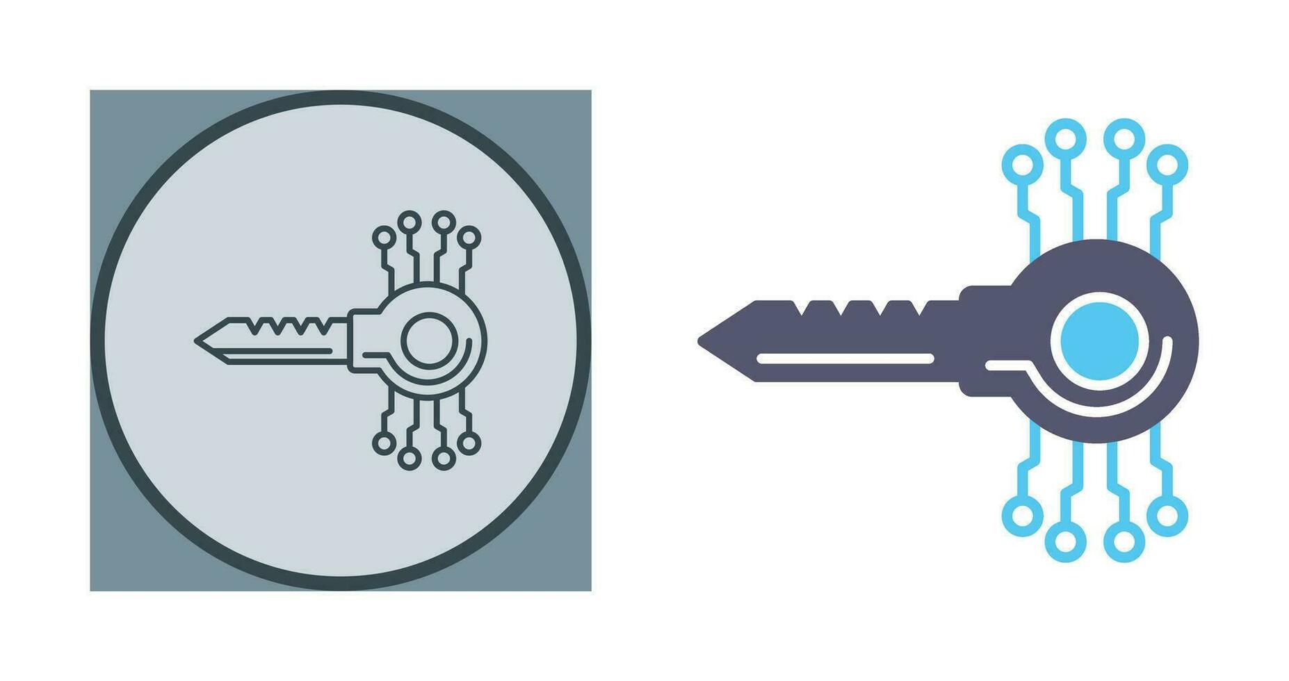 Key Code Vector Icon