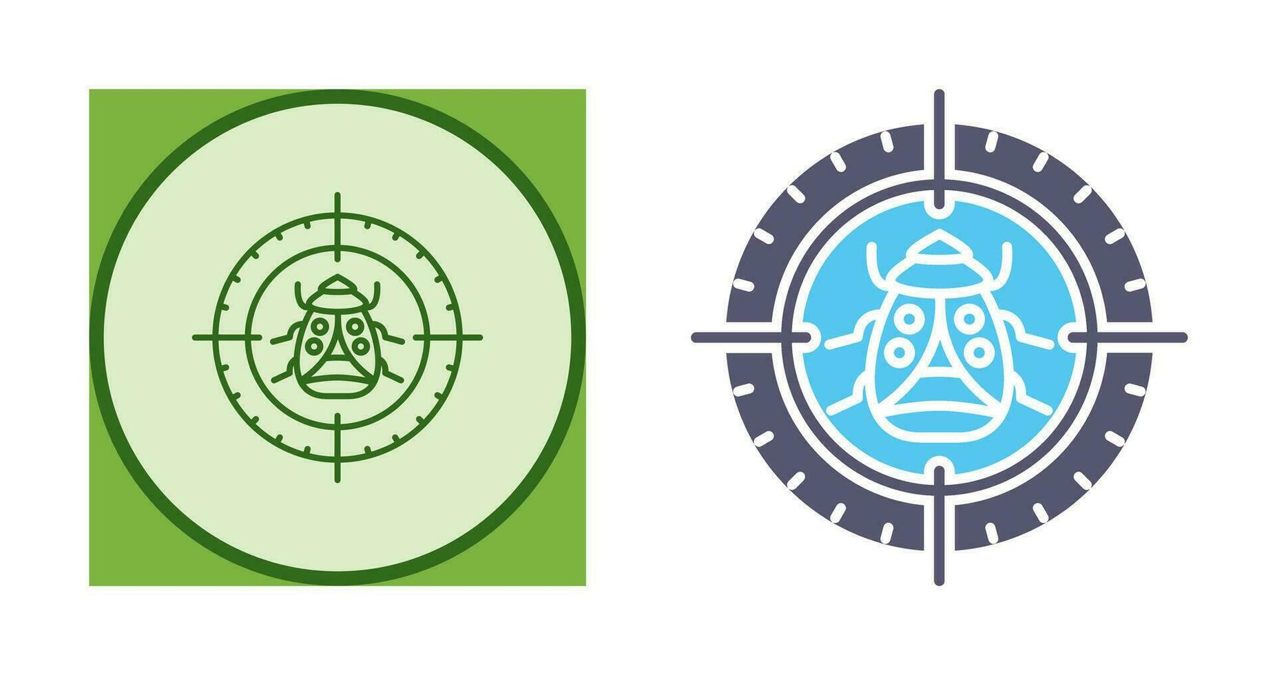 Bug Target Vector Icon