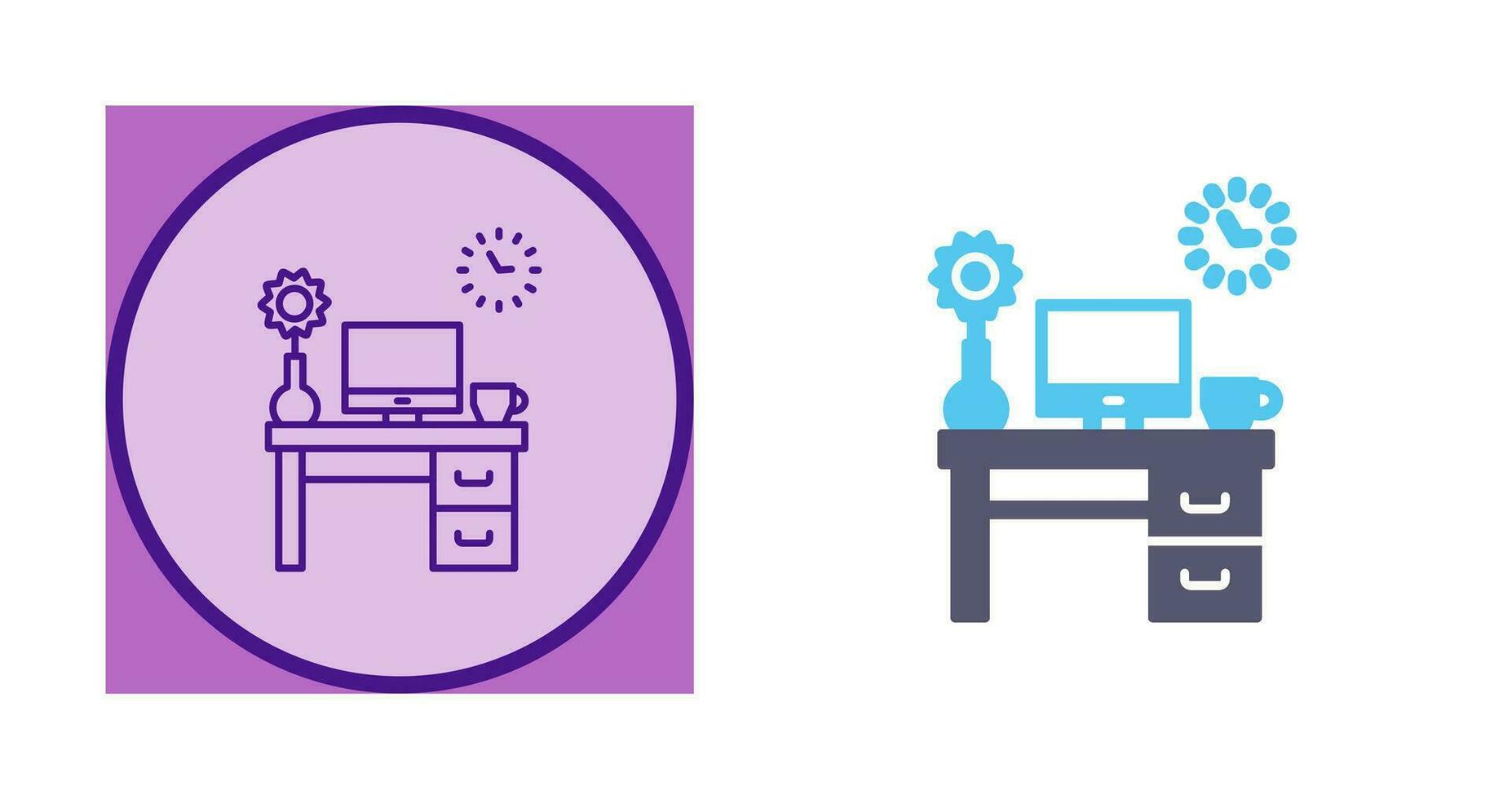 Work Table Vector Icon