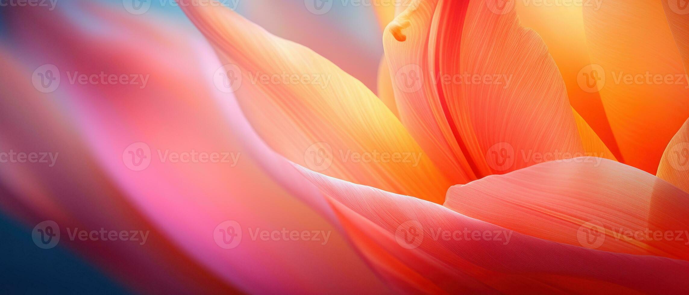 Macro view of vibrant tulips. AI Generative photo